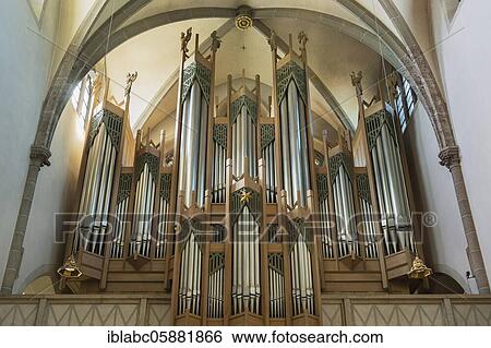 Main organ, Monastery Church of the Sacred Heart of Jesus, Archabbey of St. Ottilien, Upper Bavaria, Bavaria, Germany, Europe View Large Photo Image Stock Photograph - Main organ, Monastery Church of the Sacred Heart of Jesus, Archabbey of St. Ottilien, Upper Bavaria, Bavaria, Germany, Europe. Fotosearch