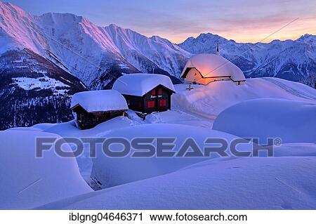 Maria in the snow in the village centre, in the back Fletschhorn 3985m at dusk, Bettmeralp, Aletsch area, Upper Valais, Valais, Switzerland, Europe View Large Photo Image Stock Image - Maria in the snow in the village centre, in the back Fletschhorn 3985m at dusk, Bettmeralp, Aletsch area, Upper Valais, Valais, Switzerland, Europe. Fotosearch