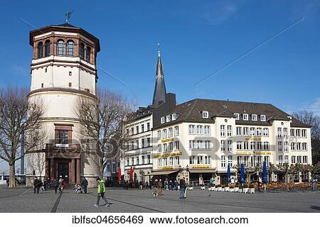 Maritime Museum in the Schlossturm and Brauerei im Goldenen Ring brewery, Düsseldorf, North Rhine-Westphalia, Germany, Europe View Large Photo Image Stock Photo - Maritime Museum in the Schlossturm and Brauerei im Goldenen Ring brewery, Düsseldorf, North Rhine-Westphalia, Germany, Europe. Fotosearch