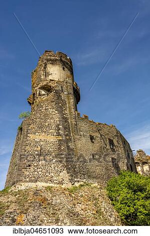 Stock Image - Medieval Castle of Tournoel, Volvic, Puy de Dome department, Auvergne, France, Europe. Fotosearch