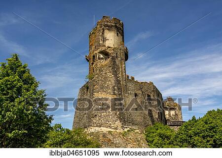 Stock Photography - Medieval Castle of Tournoel, Volvic, Puy de Dome department, Auvergne, France, Europe. Fotosearch