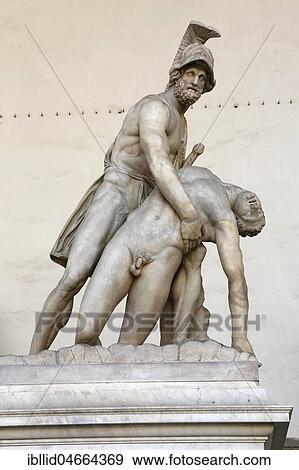 Menelaus holds the corpse of the Patroclus, sculpture, Loggia dei Lanzi, Florence, Tuscany, Italy, Europe View Large Photo Image Stock Photo - Menelaus holds the corpse of the Patroclus, sculpture, Loggia dei Lanzi, Florence, Tuscany, Italy, Europe. Fotosearch
