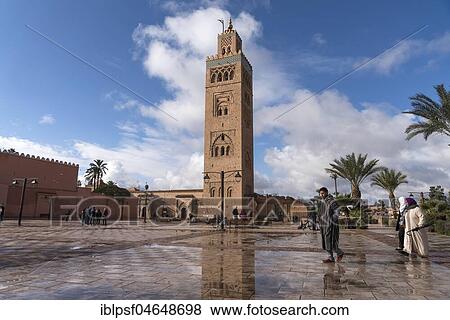 Minaret of the Koutoubia Mosque, Marrakech, Morocco, Africa View Large Photo Image Stock Photo - Minaret of the Koutoubia Mosque, Marrakech, Morocco, Africa. Fotosearch