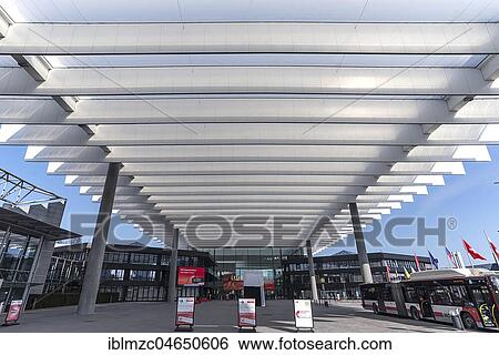 Modern roofing, forecourt expo, Nuremberg, Middle Franconia, Bavaria, Germany, Europe View Large Photo Image Stock Photograph - Modern roofing, forecourt expo, Nuremberg, Middle Franconia, Bavaria, Germany, Europe. Fotosearch