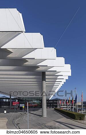 Modern roofing, forecourt expo, Nuremberg, Middle Franconia, Bavaria, Germany, Europe View Large Photo Image Stock Photography - Modern roofing, forecourt expo, Nuremberg, Middle Franconia, Bavaria, Germany, Europe. Fotosearch
