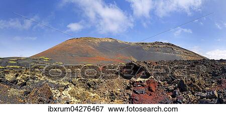 Montana Colorada mit Broken lava in Vulkanbergen, Mancha Blanca, Lanzarote, Kanarische Insel, Spanien, Europa View Large Photo Image Stock Photo - Montana Colorada mit Broken lava in Vulkanbergen, Mancha Blanca, Lanzarote, Kanarische Insel, Spanien, Europa. Fotosearch
