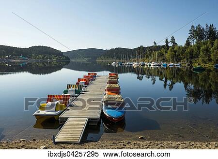 Morgenstimmung mit Ruderbooten, Schluchsee, Schwarzwald, Baden-Wurttemberg, Deutschland, Europa View Large Photo Image Stock Photography - Morgenstimmung mit Ruderbooten, Schluchsee, Schwarzwald, Baden-Wurttemberg, Deutschland, Europa. Fotosearch