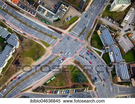 Multi-lane crossroads with cycle paths and markings, Berliner Strasse and Rheinlandstrasse, Velbert, North Rhine-Westphalia, Germany, Europe View Large Photo Image Stock Photography - Multi-lane crossroads with cycle paths and markings, Berliner Strasse and Rheinlandstrasse, Velbert, North Rhine-Westphalia, Germany, Europe. Fotosearch