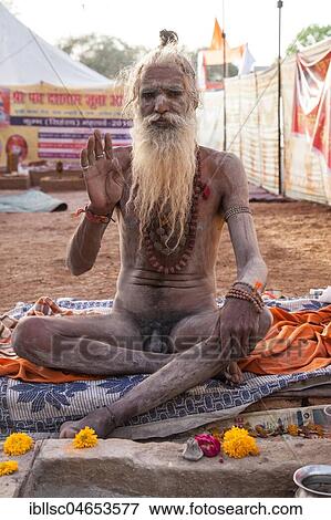 Naked Sadhu during Hindu festival Kumbh Mela, Ujjain, India, Asia View Large Photo Image Stock Photo - Naked Sadhu during Hindu festival Kumbh Mela, Ujjain, India, Asia. Fotosearch