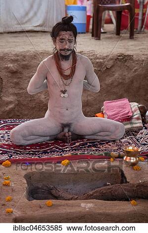 Naked Sadhu during Hindu festival Kumbh Mela, Ujjain, India, Asia View Large Photo Image Stock Photography - Naked Sadhu during Hindu festival Kumbh Mela, Ujjain, India, Asia. Fotosearch
