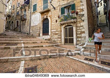 Narrow alleyways with stairs, birthplace of Francesco d' Ovidio, old town, Campobasso, Molise, Italy, Europe View Large Photo Image Stock Photo - Narrow alleyways with stairs, birthplace of Francesco d' Ovidio, old town, Campobasso, Molise, Italy, Europe. Fotosearch