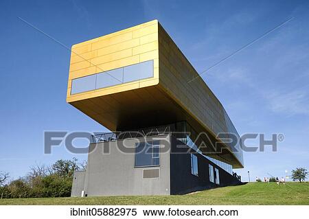 Stock Photography - Nebra Ark, Nebra Sky Disk Visitor Centre, Unstruttal, Burgenlandkreis, Saxony-Anhalt, Germany, Europe. Fotosearch