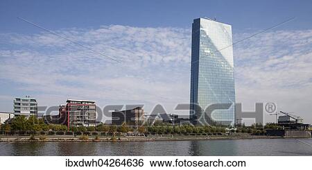 Neue Europaische Zentralbank, EZB, Frankfurt am Main, Hessen, Deutschland, Europa View Large Photo Image Stock Photograph - Neue Europaische Zentralbank, EZB, Frankfurt am Main, Hessen, Deutschland, Europa. Fotosearch