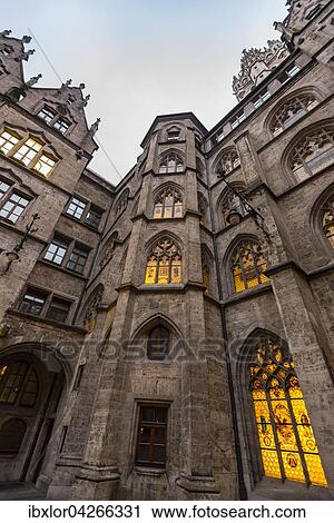Neues Rathaus, am Morgen, Munchen, Bayern, Deutschland, Europa View Large Photo Image Stock Image - Neues Rathaus, am Morgen, Munchen, Bayern, Deutschland, Europa. Fotosearch