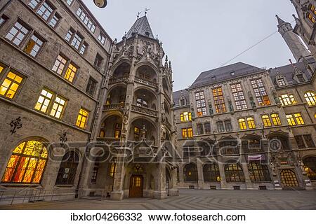 Neues Rathaus, am Morgen, Munchen, Bayern, Deutschland, Europa View Large Photo Image Stock Image - Neues Rathaus, am Morgen, Munchen, Bayern, Deutschland, Europa. Fotosearch