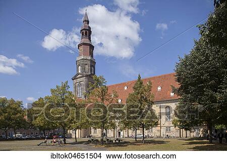 Picture - Neustädter Hof- and St. Johannis municipal church, Hanover, Lower Saxony, Germany, Europe. Fotosearch