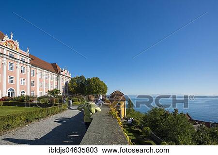 New castle and castle terrace, Meersburg, Lake Constance, Baden-Württemberg, Germany, Europe View Large Photo Image Stock Image - New castle and castle terrace, Meersburg, Lake Constance, Baden-Württemberg, Germany, Europe. Fotosearch