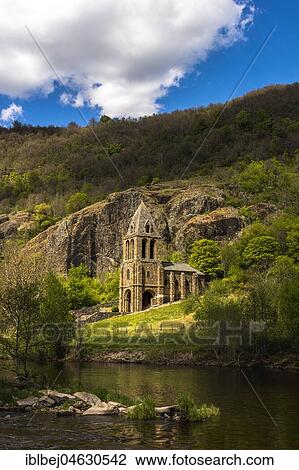Notre Dame des Chazes church on the River Allier, Haute Loire departement, Auvergne, France, Europe View Large Photo Image Stock Image - Notre Dame des Chazes church on the River Allier, Haute Loire departement, Auvergne, France, Europe. Fotosearch