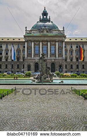 Old Palace of Justice and Neptun fountain, Munich, Upper Bavaria, Bavaria, Germany, Europe View Large Photo Image Stock Photo - Old Palace of Justice and Neptun fountain, Munich, Upper Bavaria, Bavaria, Germany, Europe. Fotosearch
