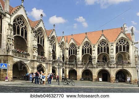 Stock Image - Old town hall at old town market, Brunswick, Lower Saxony, Germany, Europe. Fotosearch