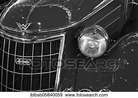 Oldtimer detail, AUTO UNION hiker 25K, in black and white View Large Photo Image Stock Photo - Oldtimer detail, AUTO UNION hiker 25K, in black and white. Fotosearch