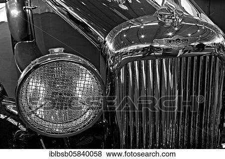 Oldtimer detail, LAGONDA LG 45 Rapide, in black and white View Large Photo Image Stock Photo - Oldtimer detail, LAGONDA LG 45 Rapide, in black and white. Fotosearch