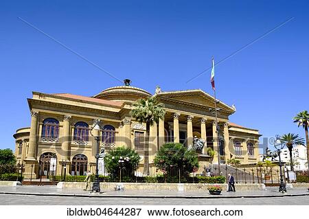 Opera House Teatro Massimo, Palermo, Sicily, Italy, Europe View Large Photo Image Stock Photo - Opera House Teatro Massimo, Palermo, Sicily, Italy, Europe. Fotosearch