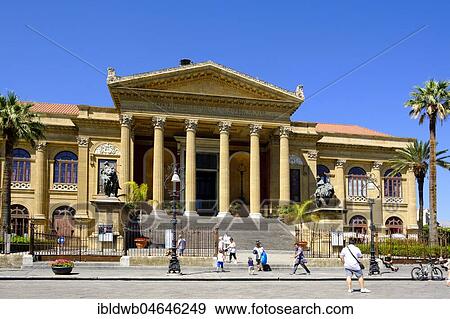 Opera House Teatro Massimo, Palermo, Sicily, Italy, Europe View Large Photo Image Stock Photo - Opera House Teatro Massimo, Palermo, Sicily, Italy, Europe. Fotosearch