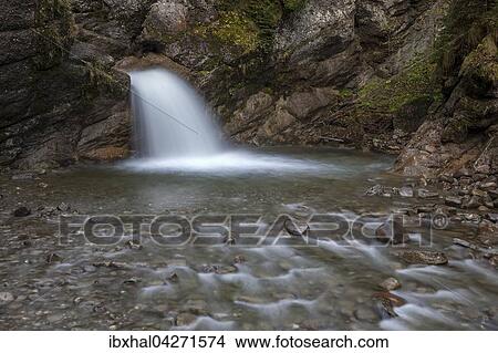 Ostertalbach im Ostertaltobel mit kleinem Wasserfall, Herbststimmung, Gunzesried-Sage, Allgau, Bayern, Deutschland, Europa View Large Photo Image Picture - Ostertalbach im Ostertaltobel mit kleinem Wasserfall, Herbststimmung, Gunzesried-Sage, Allgau, Bayern, Deutschland, Europa. Fotosearch