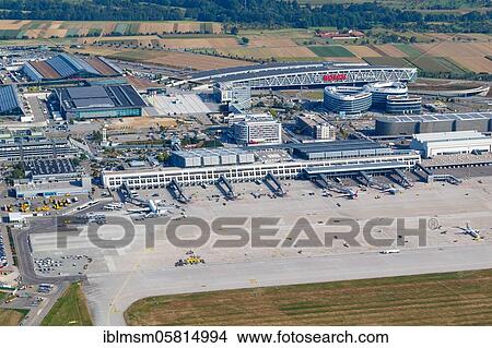 Overview Stuttgart Airport (STR) in Germany with terminals and trade fair, Stuttgart, Germany, Europe View Large Photo Image Picture - Overview Stuttgart Airport (STR) in Germany with terminals and trade fair, Stuttgart, Germany, Europe. Fotosearch