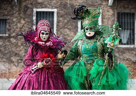 Pair in historical costumes, Carnival costume, Carnival in Venice, Italy, Europe View Large Photo Image Stock Photo - Pair in historical costumes, Carnival costume, Carnival in Venice, Italy, Europe. Fotosearch