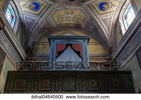 Parish church of Sant'Anna, 1747-1753, interior view, ceiling fresco and organ by Pietro Minoletti from 1840, mountain village Rasa, Centovalli, canton Ticino, Switzerland, Europe View Large Photo Image Stock Image - Parish church of Sant'Anna, 1747-1753, interior view, ceiling fresco and organ by Pietro Minoletti from 1840, mountain village Rasa, Centovalli, canton Ticino, Switzerland, Europe. Fotosearch