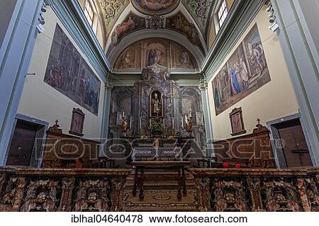 Parish church San Gottardo, interior view, altar area, Intragna, Centovalli, Canton Ticino, Switzerland, Europe View Large Photo Image Stock Photo - Parish church San Gottardo, interior view, altar area, Intragna, Centovalli, Canton Ticino, Switzerland, Europe. Fotosearch