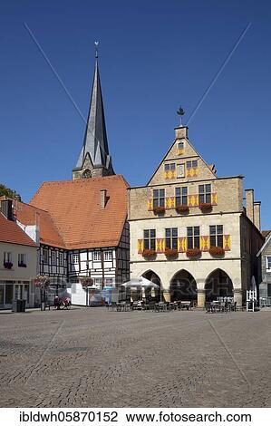 Parish church St. Christophorus and old town hall, Werne, Westphalia, North Rhine-Westphalia, Germany, Europe View Large Photo Image Stock Image - Parish church St. Christophorus and old town hall, Werne, Westphalia, North Rhine-Westphalia, Germany, Europe. Fotosearch