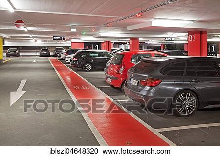 Parking cars in underground car park, multi-storey car park, Centro, Oberhausen, Ruhr Area, North Rhine-Westphalia, Germany, Europe View Large Photo Image Stock Image - Parking cars in underground car park, multi-storey car park, Centro, Oberhausen, Ruhr Area, North Rhine-Westphalia, Germany, Europe. Fotosearch