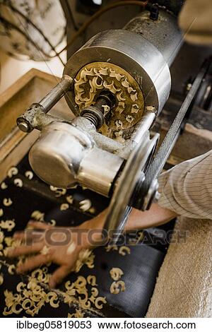 Stock Image - Pasta production. Fotosearch
