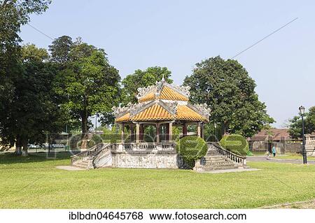 Stock Photo - Pavilion in the Imperial City, also know as the Citadel, Hue, Vietnam, Asia. Fotosearch