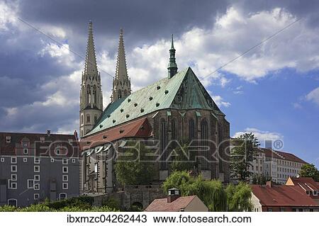 Pfarrkirche St. Peter und Paul, Spatgotik 1497, links das Waidhaus, Gorlitz, Oberlausitz, Sachsen, Deutschland, Europa View Large Photo Image Stock Image - Pfarrkirche St. Peter und Paul, Spatgotik 1497, links das Waidhaus, Gorlitz, Oberlausitz, Sachsen, Deutschland, Europa. Fotosearch