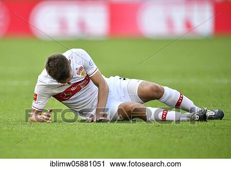 Stock Image - Philipp Klement VfB Stuttgart injured, Mercedes-Benz Arena, Stuttgart, Baden-Württemberg, Germany, Europe. Fotosearch