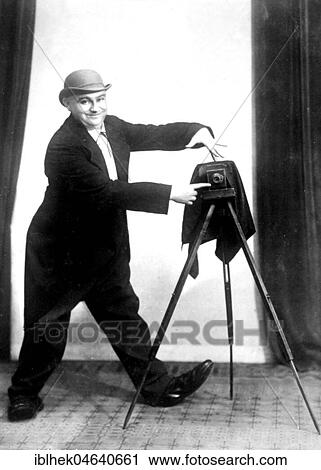 Stock Image - Photographer, 1920s, exact place unknown, Germany, Europe. Fotosearch
