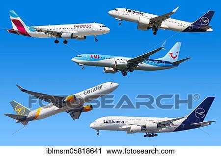 PHOTOMONTAGE, Aircraft Airlines Airlines at Frankfurt Airport (FRA), Frankfurt, Germany, Europe View Large Photo Image Stock Image - PHOTOMONTAGE, Aircraft Airlines Airlines at Frankfurt Airport (FRA), Frankfurt, Germany, Europe. Fotosearch