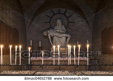 Pieta sculpture with candles, Marian chapel St. Bonifaz, Erlangen, Middle Franconia, Bavaria, Germany, Europe View Large Photo Image Stock Photo - Pieta sculpture with candles, Marian chapel St. Bonifaz, Erlangen, Middle Franconia, Bavaria, Germany, Europe. Fotosearch
