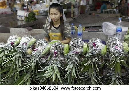 Pineapples and bananas for sale, Pak Khlong Talat, flower market, Phra Nakhon, Bangkok, Thailand, Asia View Large Photo Image Picture - Pineapples and bananas for sale, Pak Khlong Talat, flower market, Phra Nakhon, Bangkok, Thailand, Asia. Fotosearch