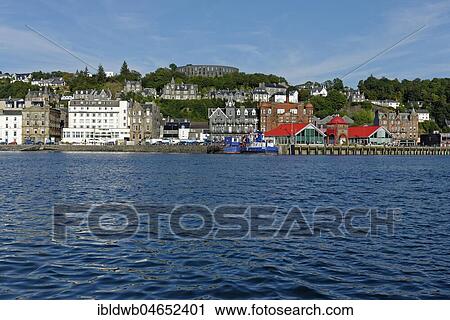 Port and city centre with McCaig's Tower, Oban, Argyll and Bute, Scotland, Great Britain View Large Photo Image Stock Image - Port and city centre with McCaig's Tower, Oban, Argyll and Bute, Scotland, Great Britain. Fotosearch