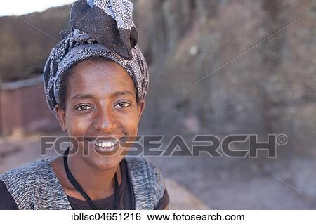 Portrait of a young woman, Lalibela, Ethiopia, Africa View Large Photo Image Stock Photograph - Portrait of a young woman, Lalibela, Ethiopia, Africa. Fotosearch