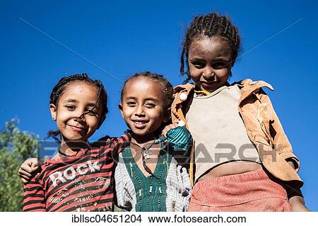 Portrait of children, Lalibela, Ethiopia, Africa View Large Photo Image Picture - Portrait of children, Lalibela, Ethiopia, Africa. Fotosearch