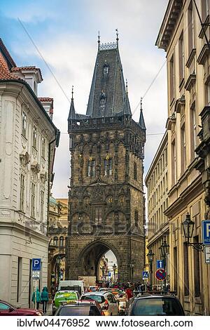 Prasna brana, Powder Gate or Powder Tower, Old Town, Staré Město, Republic Square, Náměstí Republiky, Prague, Czech Republic, Europe View Large Photo Image Stock Image - Prasna brana, Powder Gate or Powder Tower, Old Town, Staré Město, Republic Square, Náměstí Republiky, Prague, Czech Republic, Europe. Fotosearch