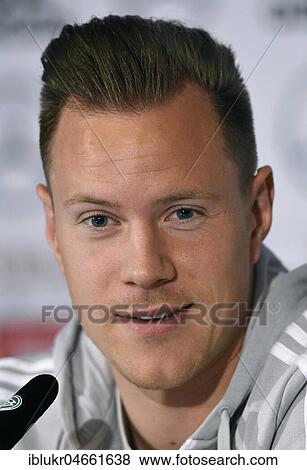 Press conference with goalkeeper Marc-Andre ter Stegen (FC Barcelona) in front of the friendly match against Spain View Large Photo Image Stock Photo - Press conference with goalkeeper Marc-Andre ter Stegen (FC Barcelona) in front of the friendly match against Spain. Fotosearch