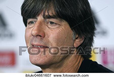 Press conference with national coach Joachim Jogi Löw in front of the friendly match against Spain View Large Photo Image Stock Photo - Press conference with national coach Joachim Jogi Löw in front of the friendly match against Spain. Fotosearch