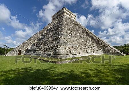 Pyramid El Castillo, Mayan city of Chichen Itza, excavation site, Yucatan, Mexico, Central America View Large Photo Image Stock Photo - Pyramid El Castillo, Mayan city of Chichen Itza, excavation site, Yucatan, Mexico, Central America. Fotosearch